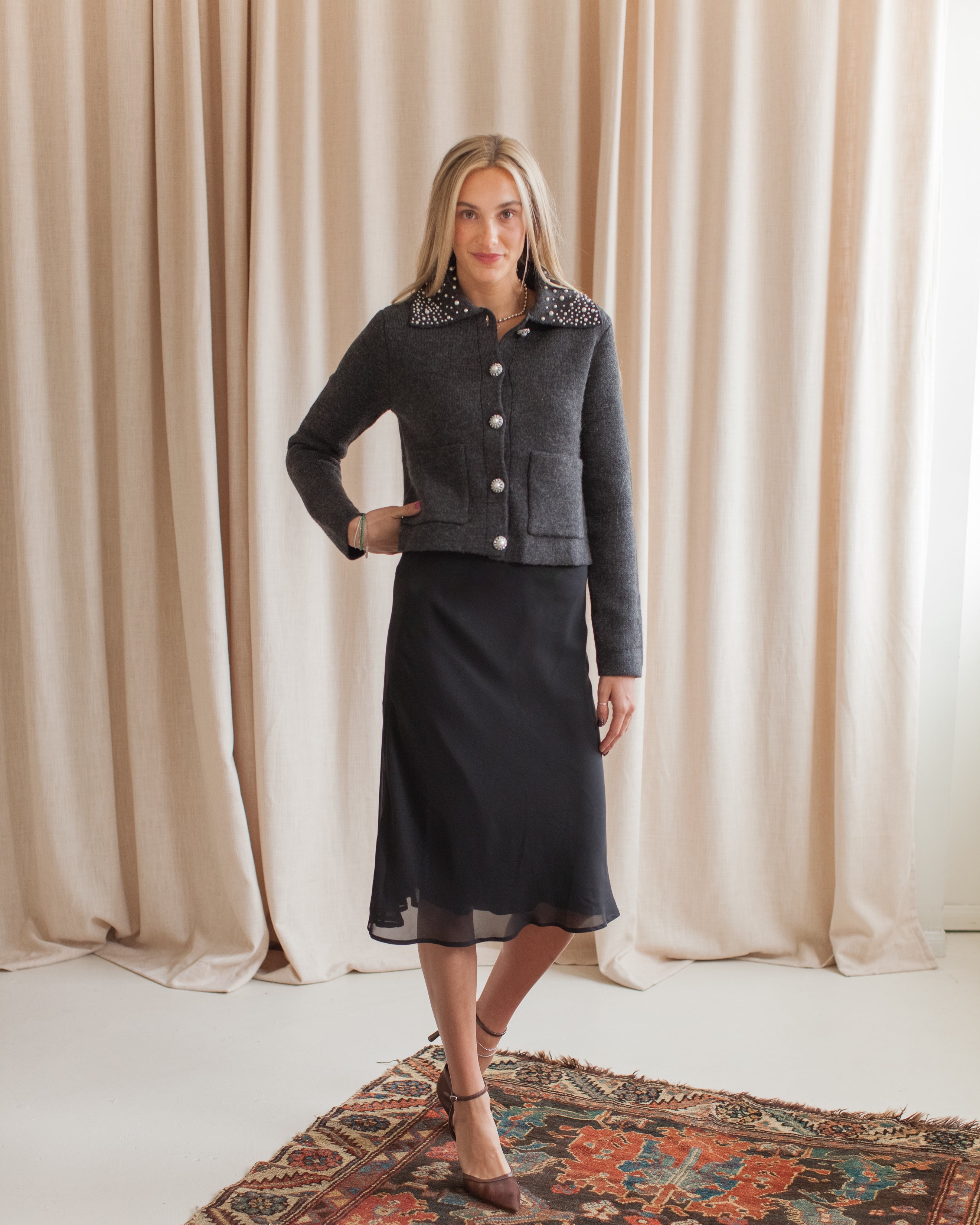 Mara Slip Skirt - Black