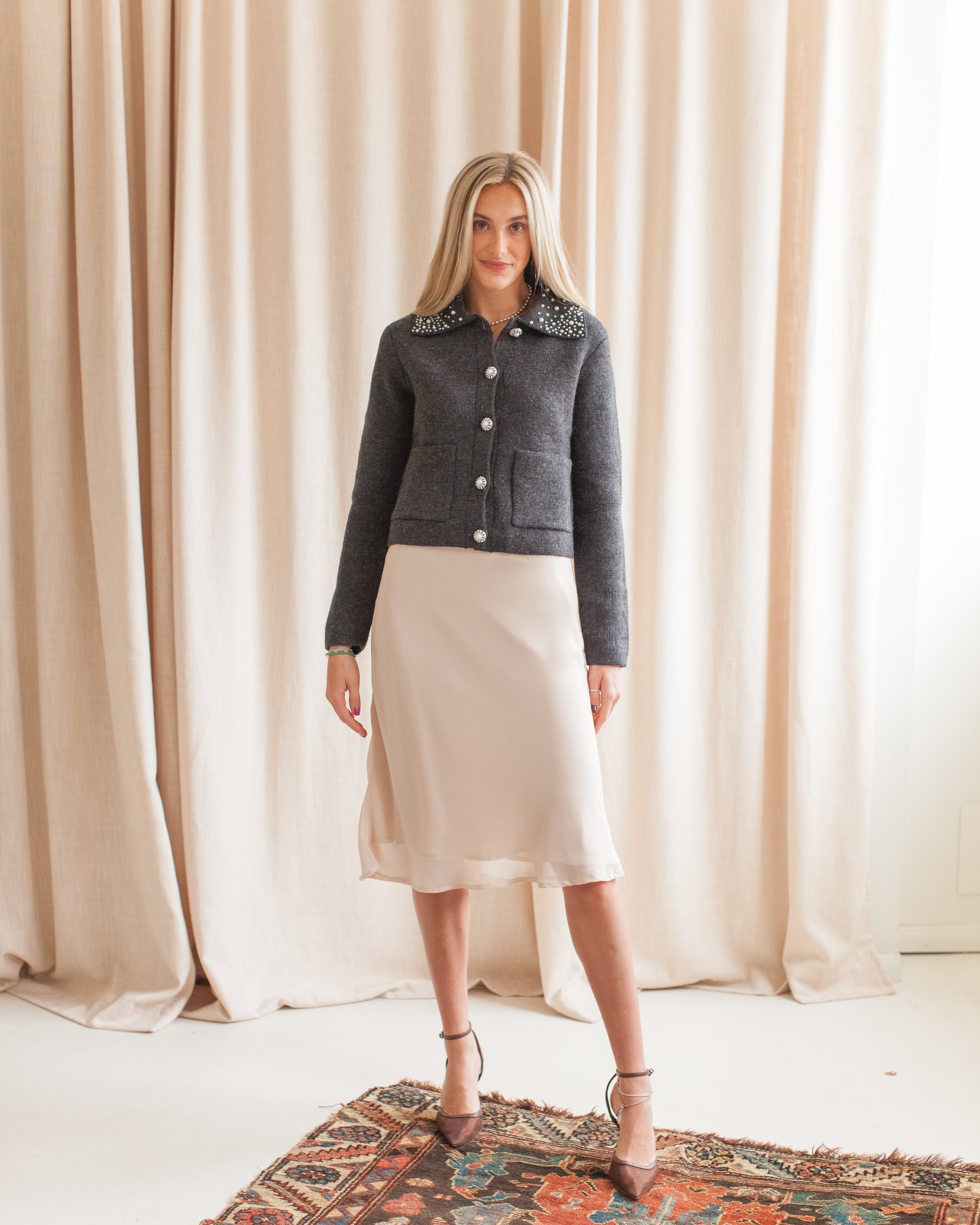 Mara Slip Skirt - Taupe