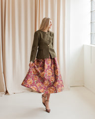 Norah Floral Midi Skirt