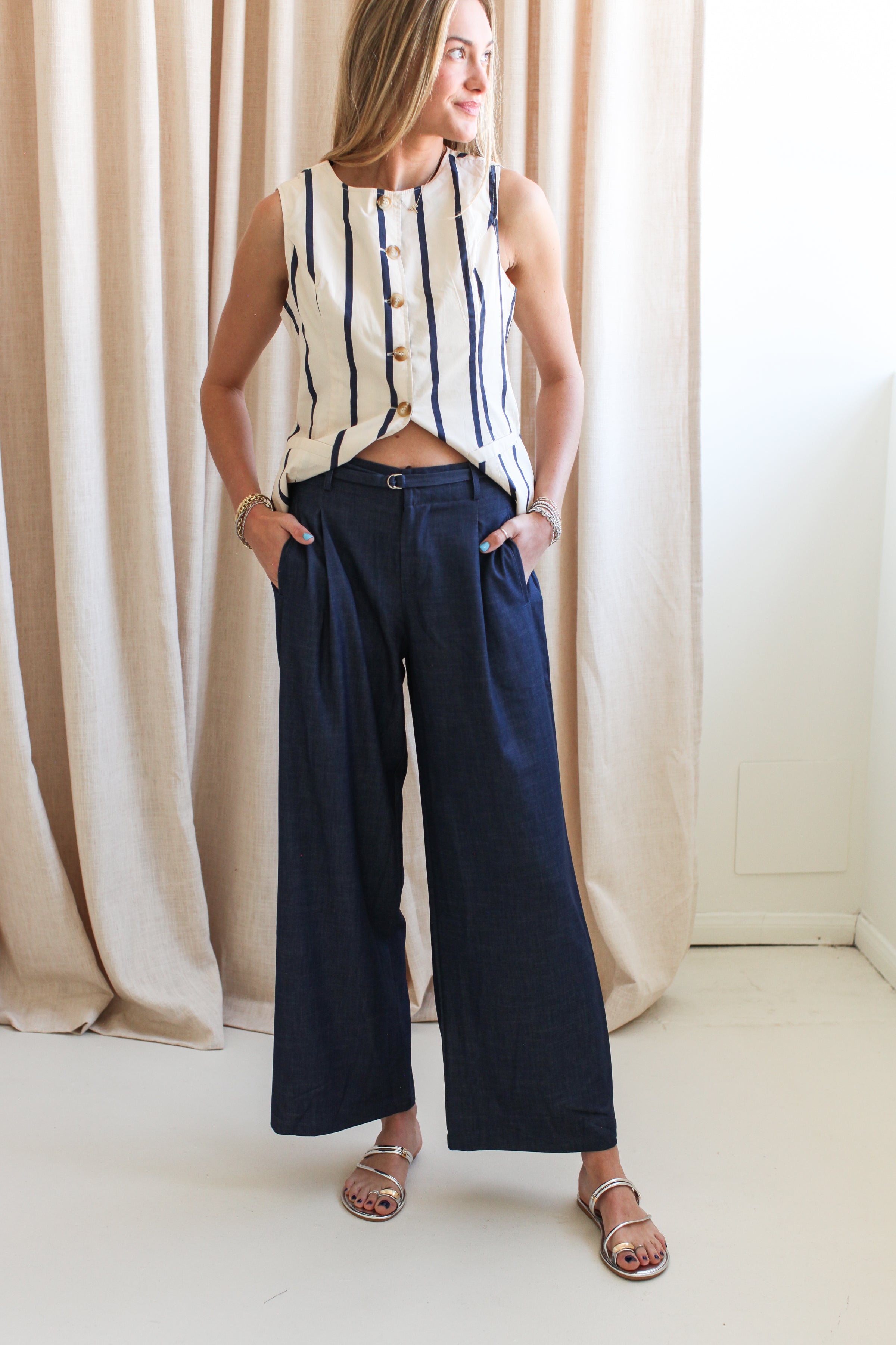 Monica Trouser- Navy