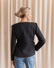 Sloane Tweed Blazer - Black