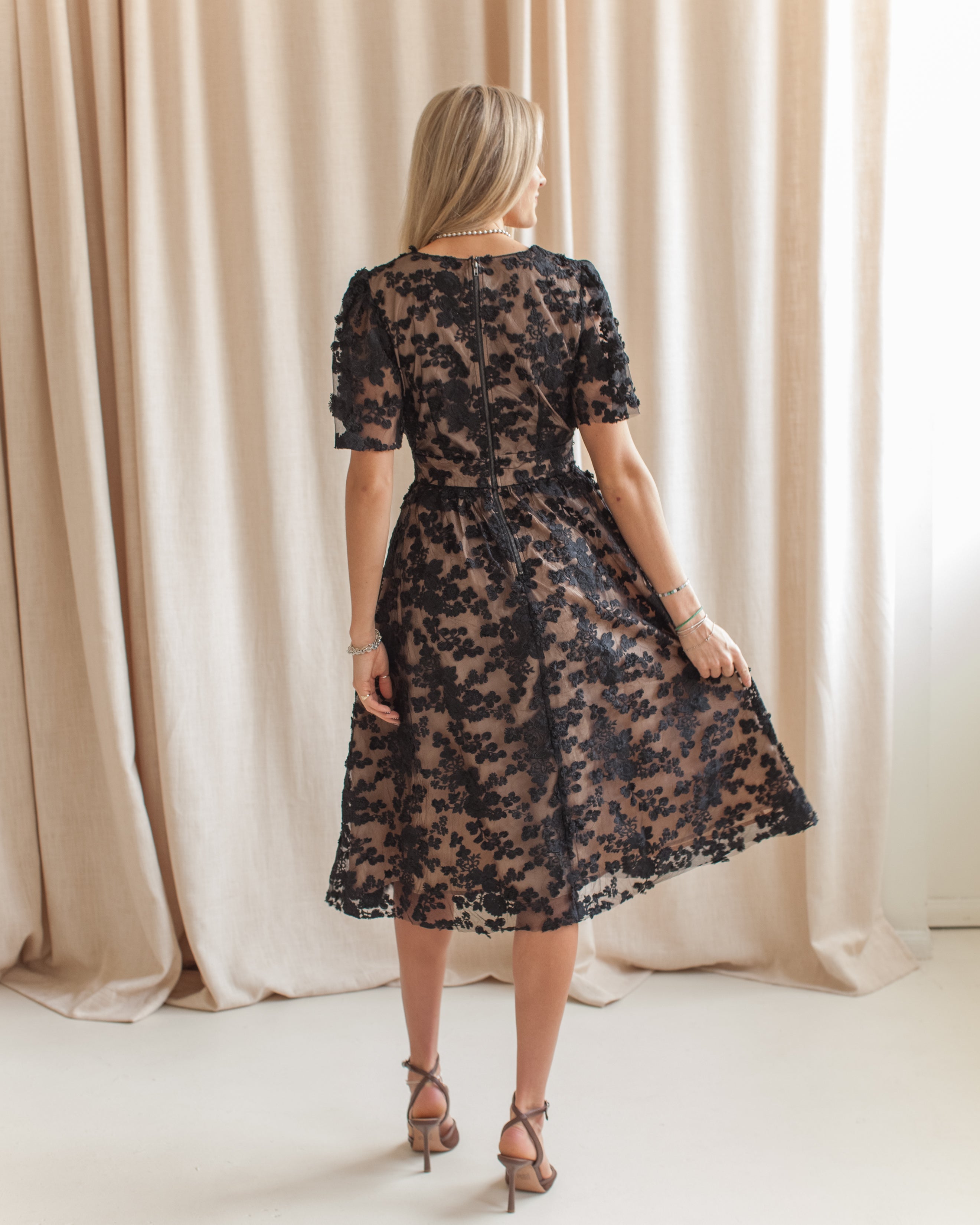 Sophia Lace Midi Dress