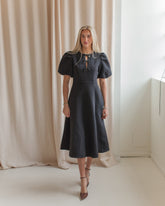 Margaret Bow Midi Dress