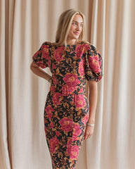 Isabella Floral Midi Dress