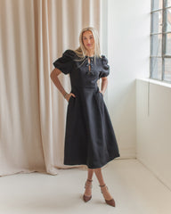 Margaret Bow Midi Dress