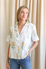 Lana Yellow Flower Blouse