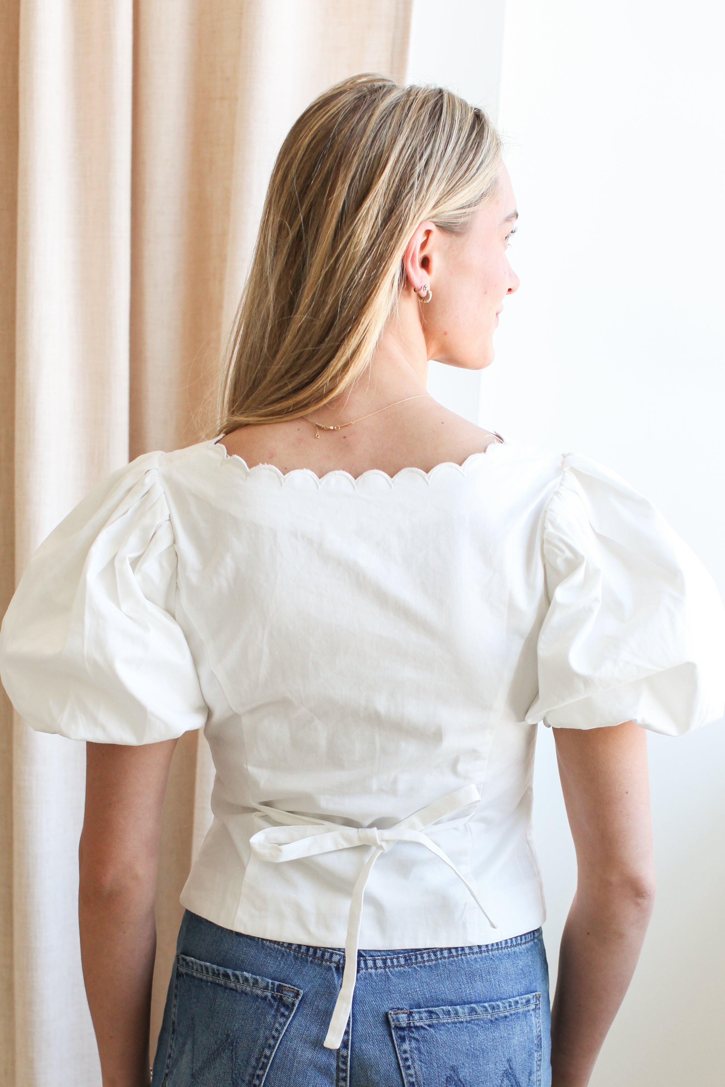 Melissa Scallop Blouse