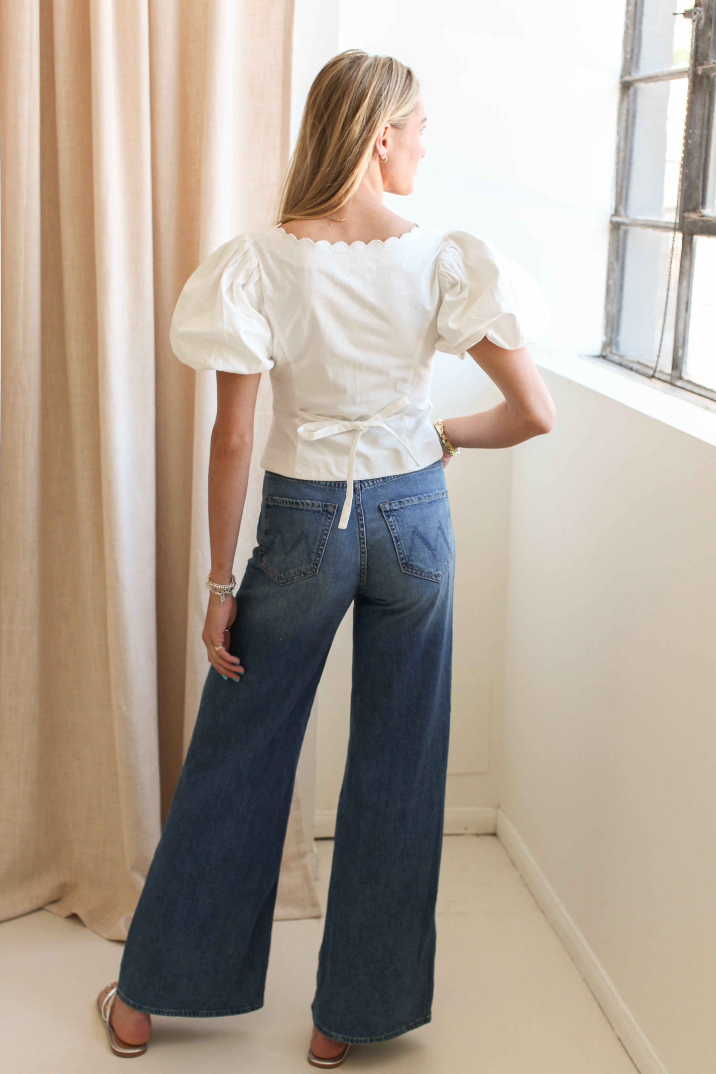 Melissa Scallop Blouse