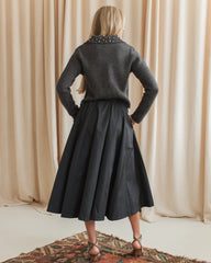 Madison Midi Skirt - Black