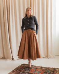 Madison Midi Skirt - Camel