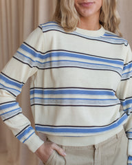 Sammi Striped Top- Cream