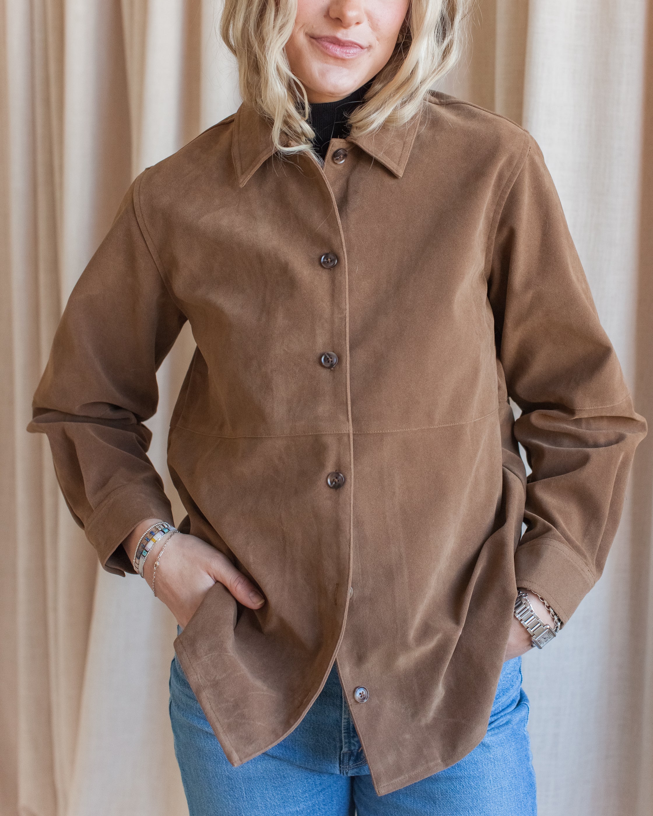 Eddie Faux Suede Jacket