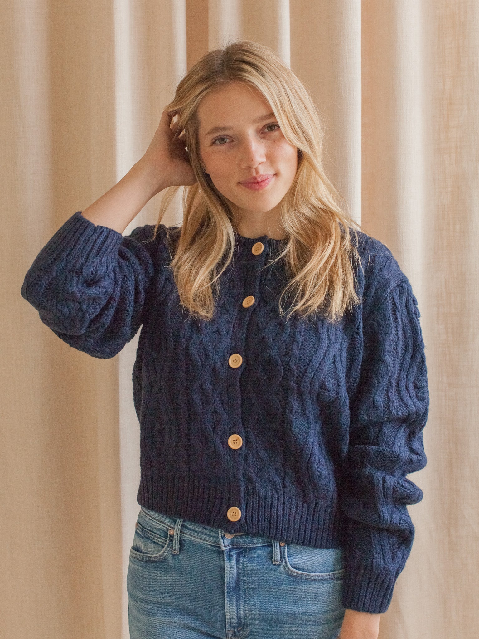 Anya Cable Knit Cardigan