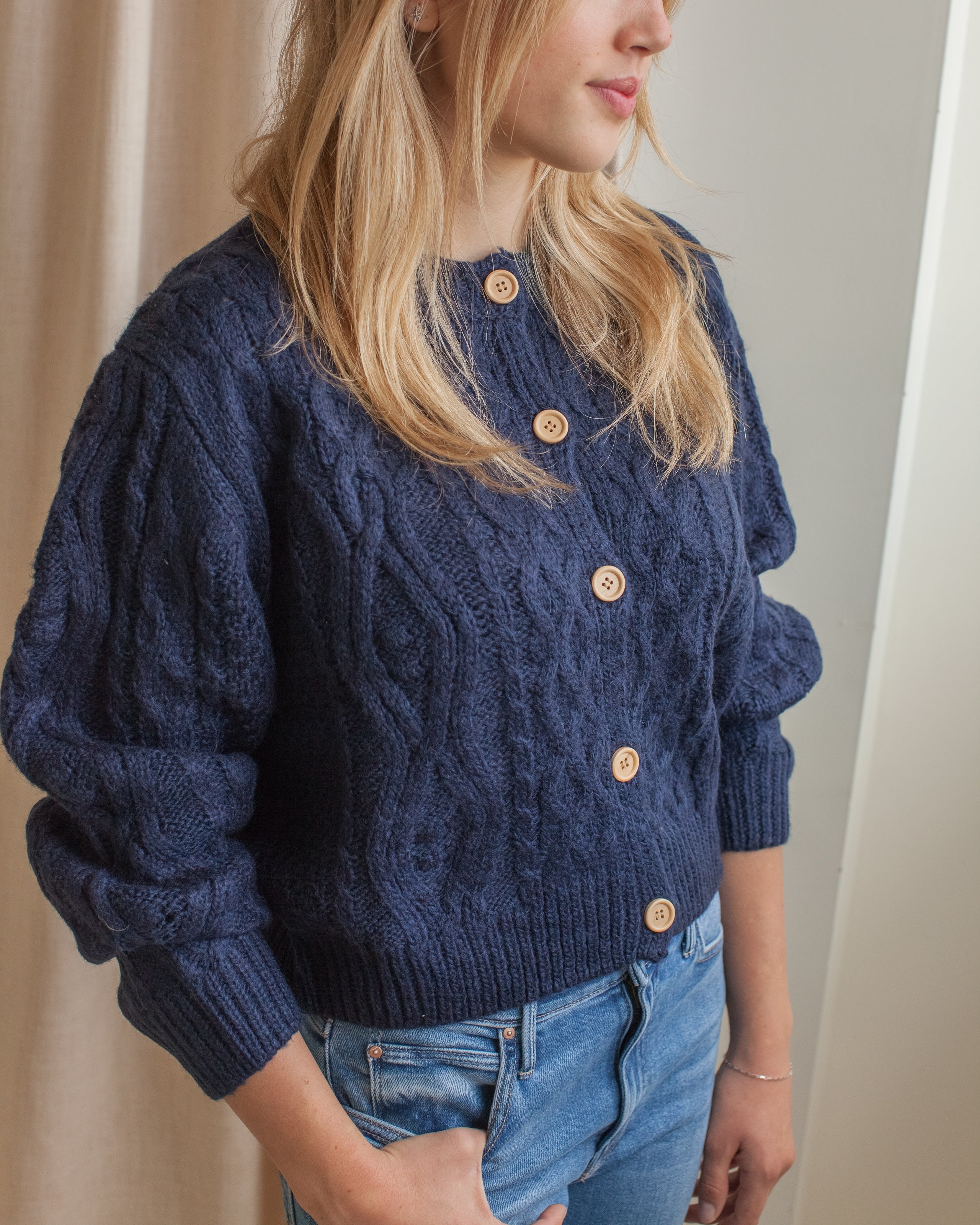 Anya Cable Knit Cardigan