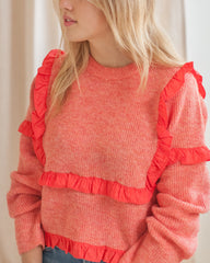 Hallie Ruffle Sweater