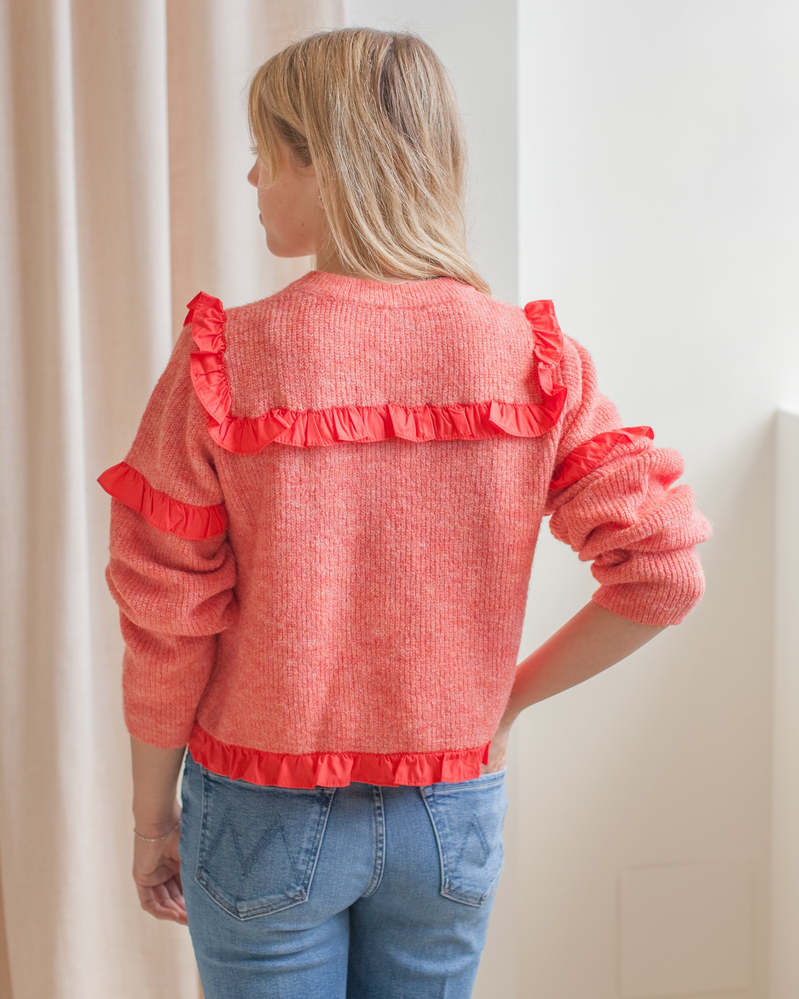 Hallie Ruffle Sweater