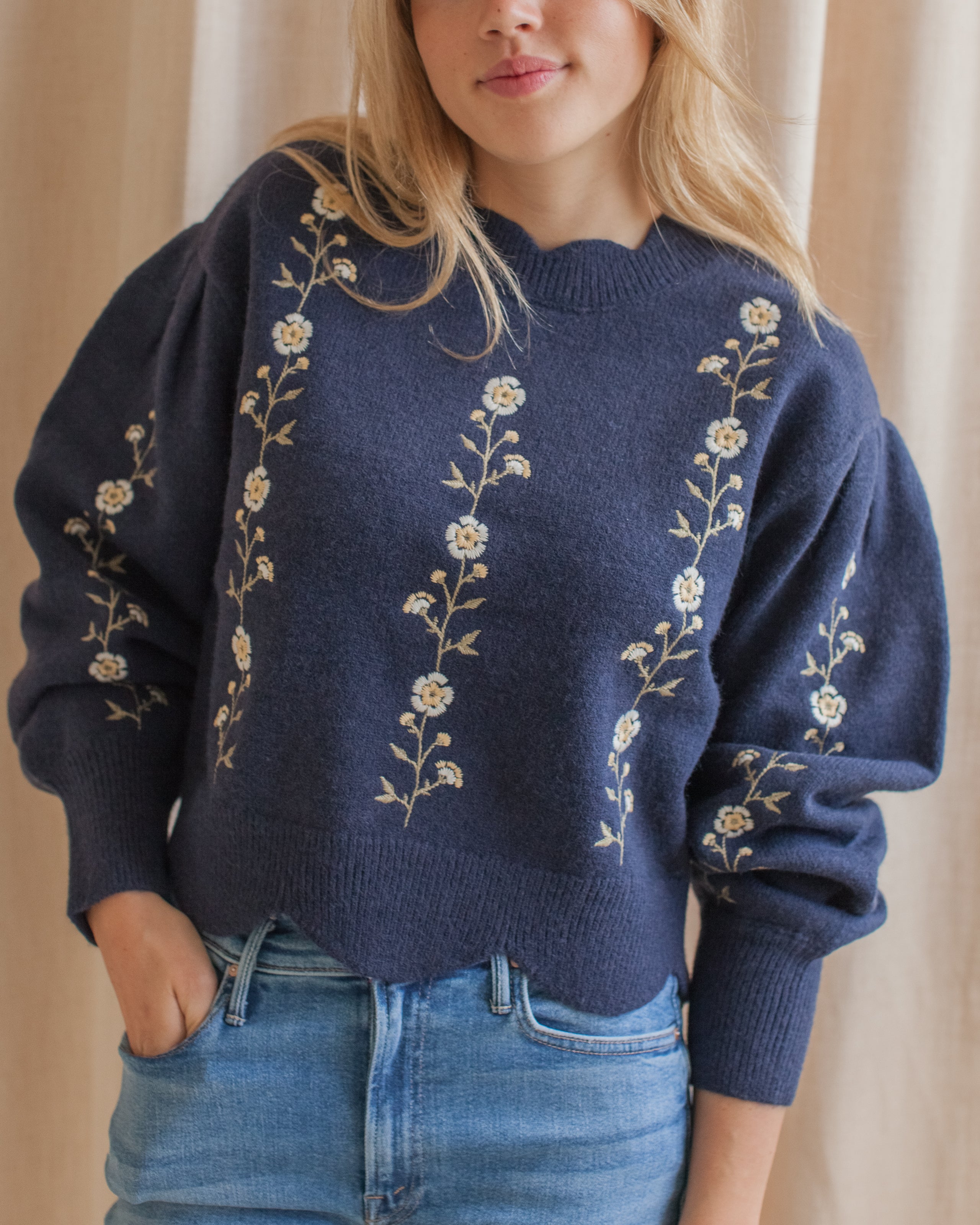 Heidi Embroidered Sweater
