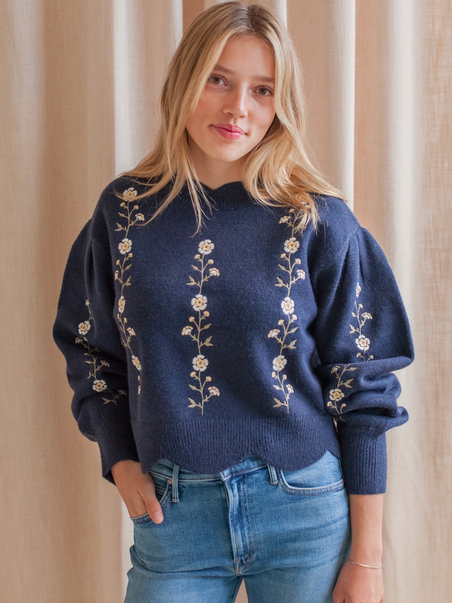 Heidi Embroidered Sweater