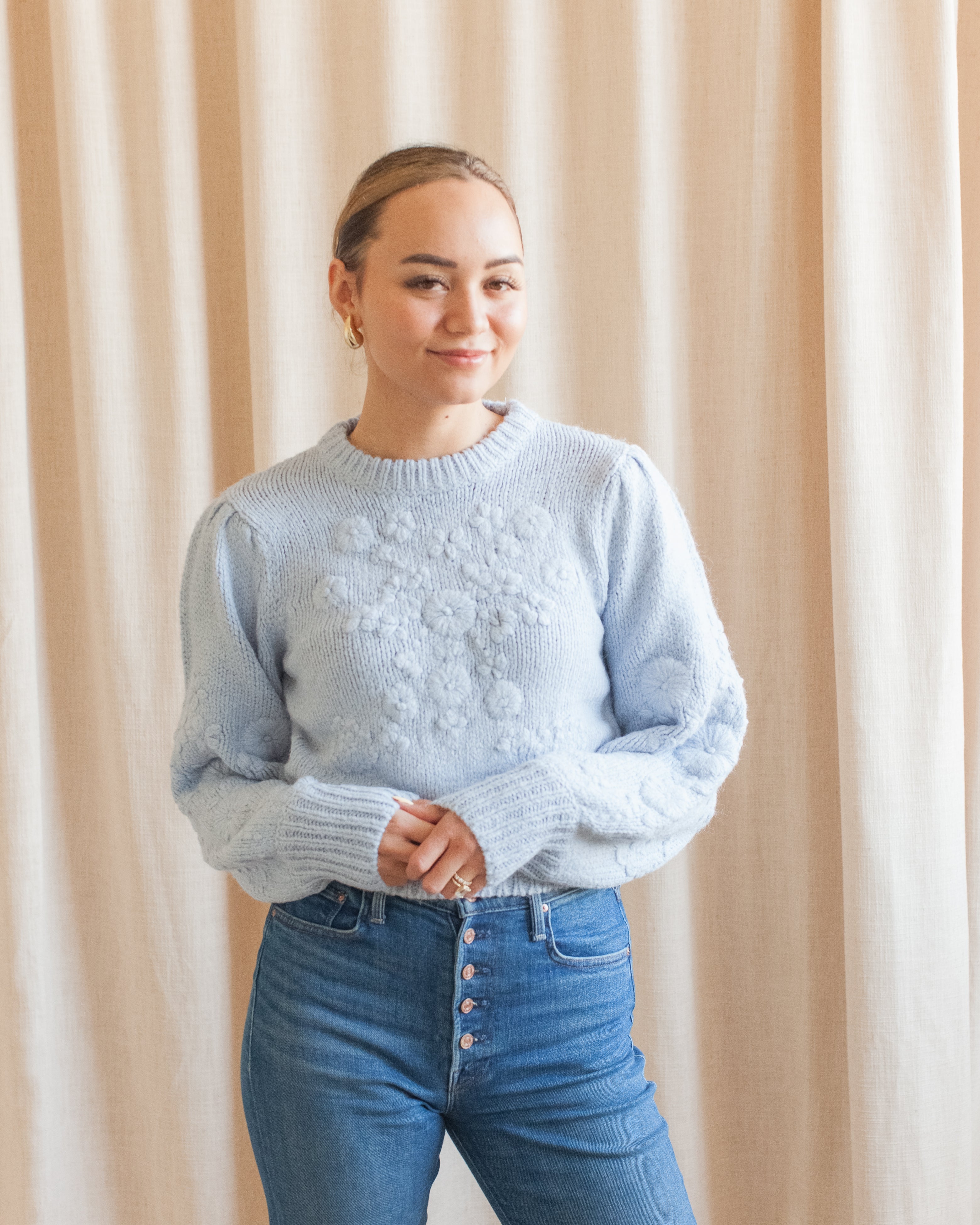 Camila Embroidered Floral Sweater