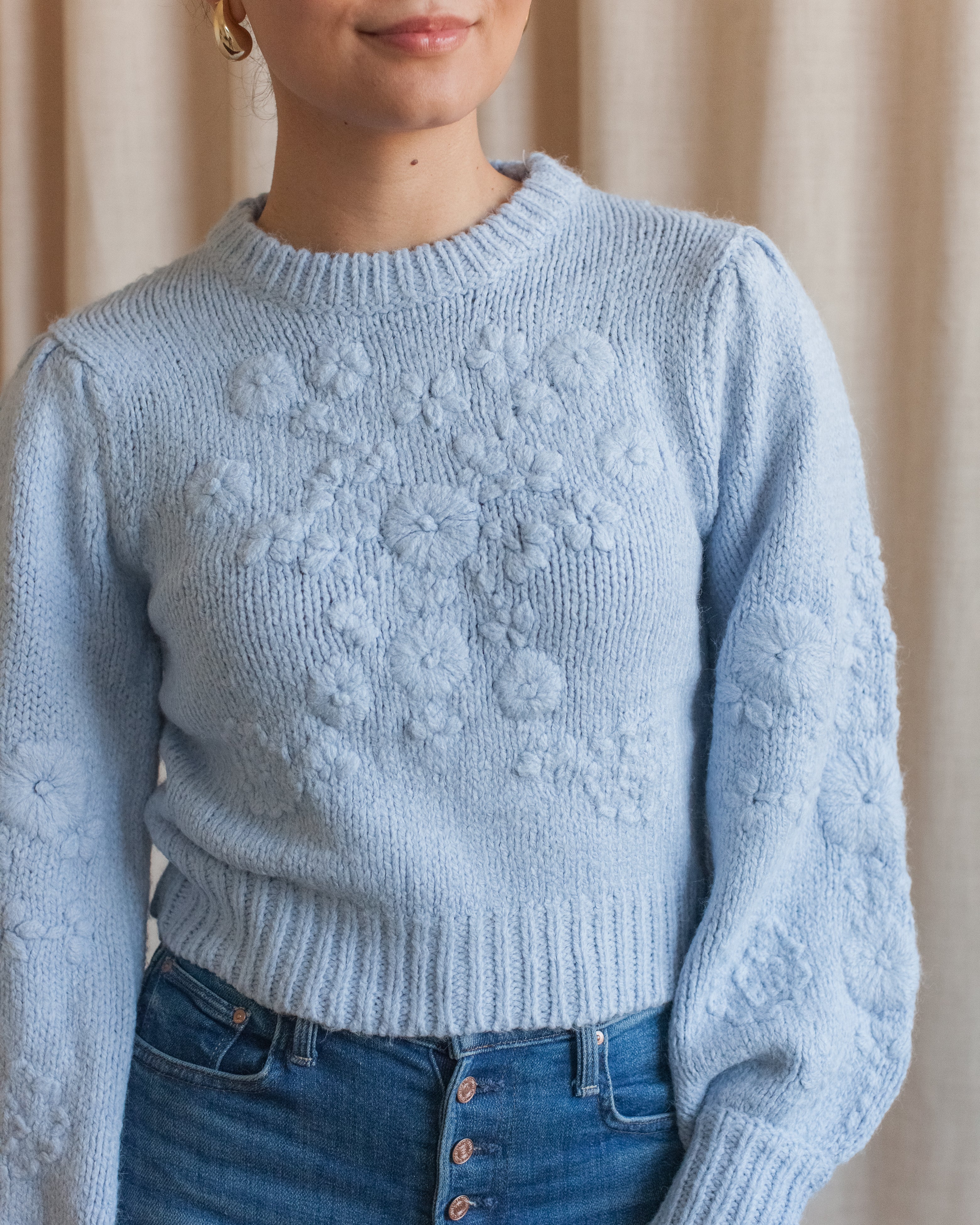 Camila Embroidered Floral Sweater