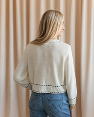 Blaire Contrast Sweater - Ivory