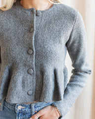 Peplum Knit Jacket