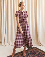 Chrissy Plaid Bow Dress