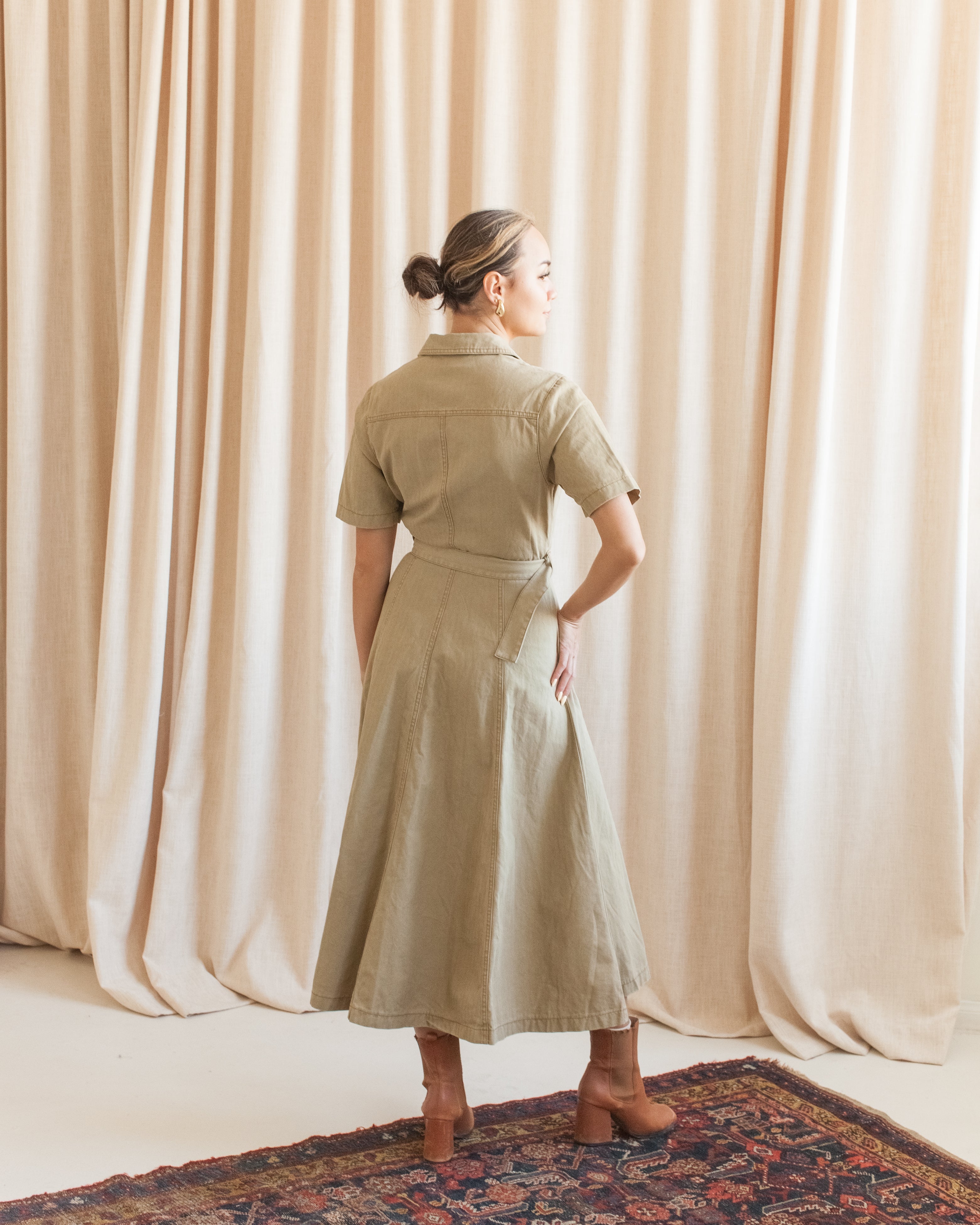 Felicity Belted Midi Dress