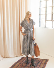 Penelope Belted Midi Dress