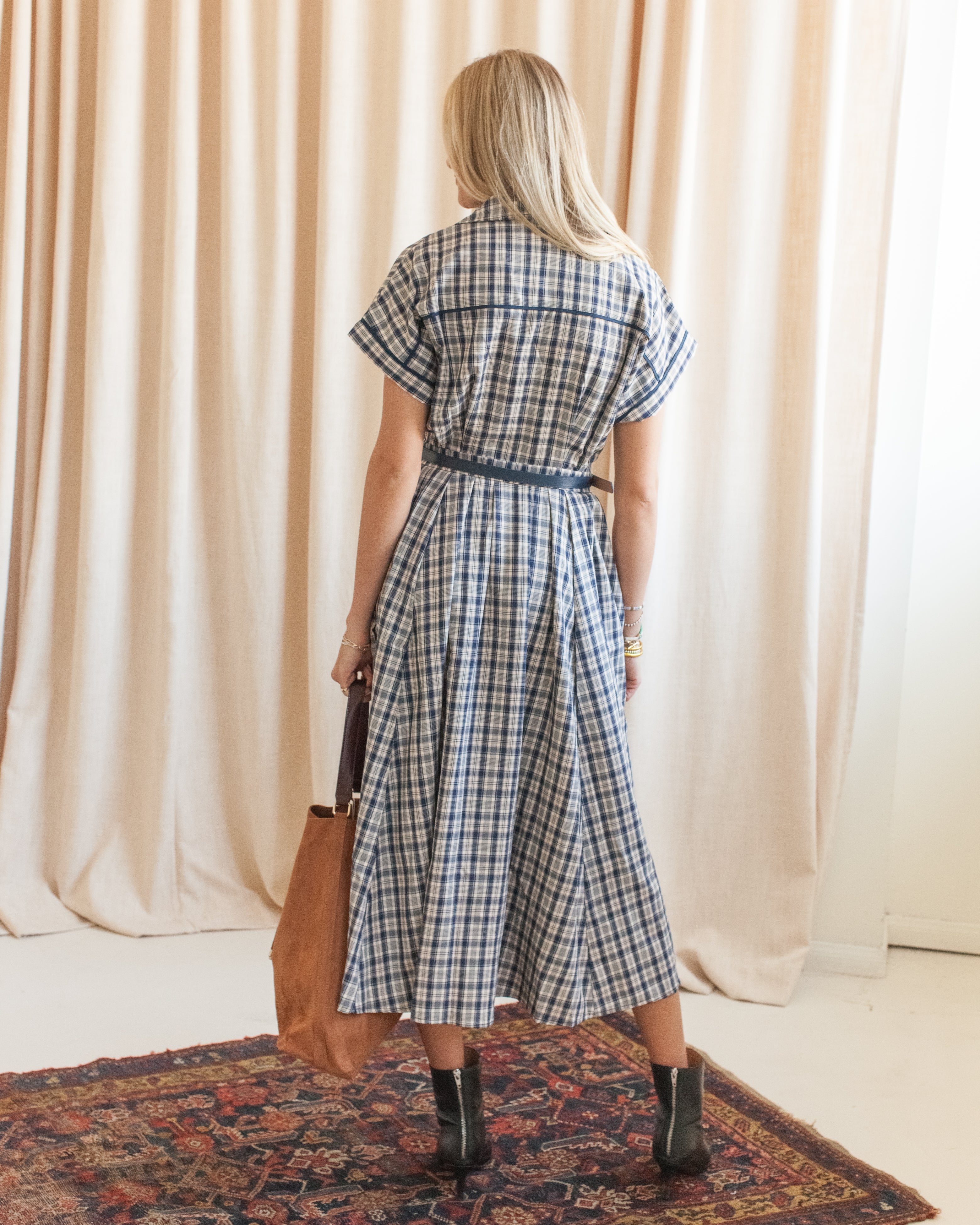 Penelope Belted Midi Dress