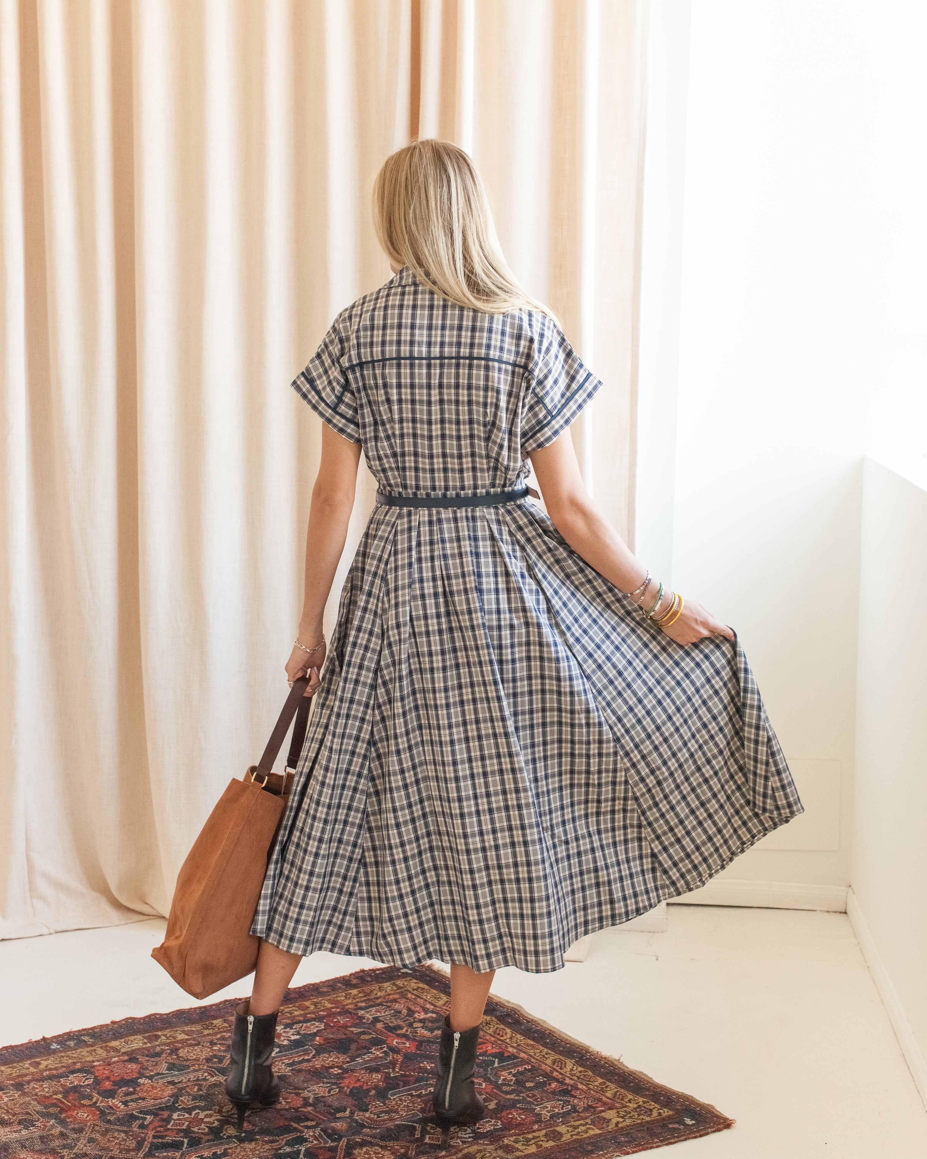 Penelope Belted Midi Dress