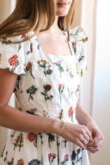 Emery Embroidered Midi Dress