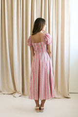 Paige Puff Sleeve Midi Dress