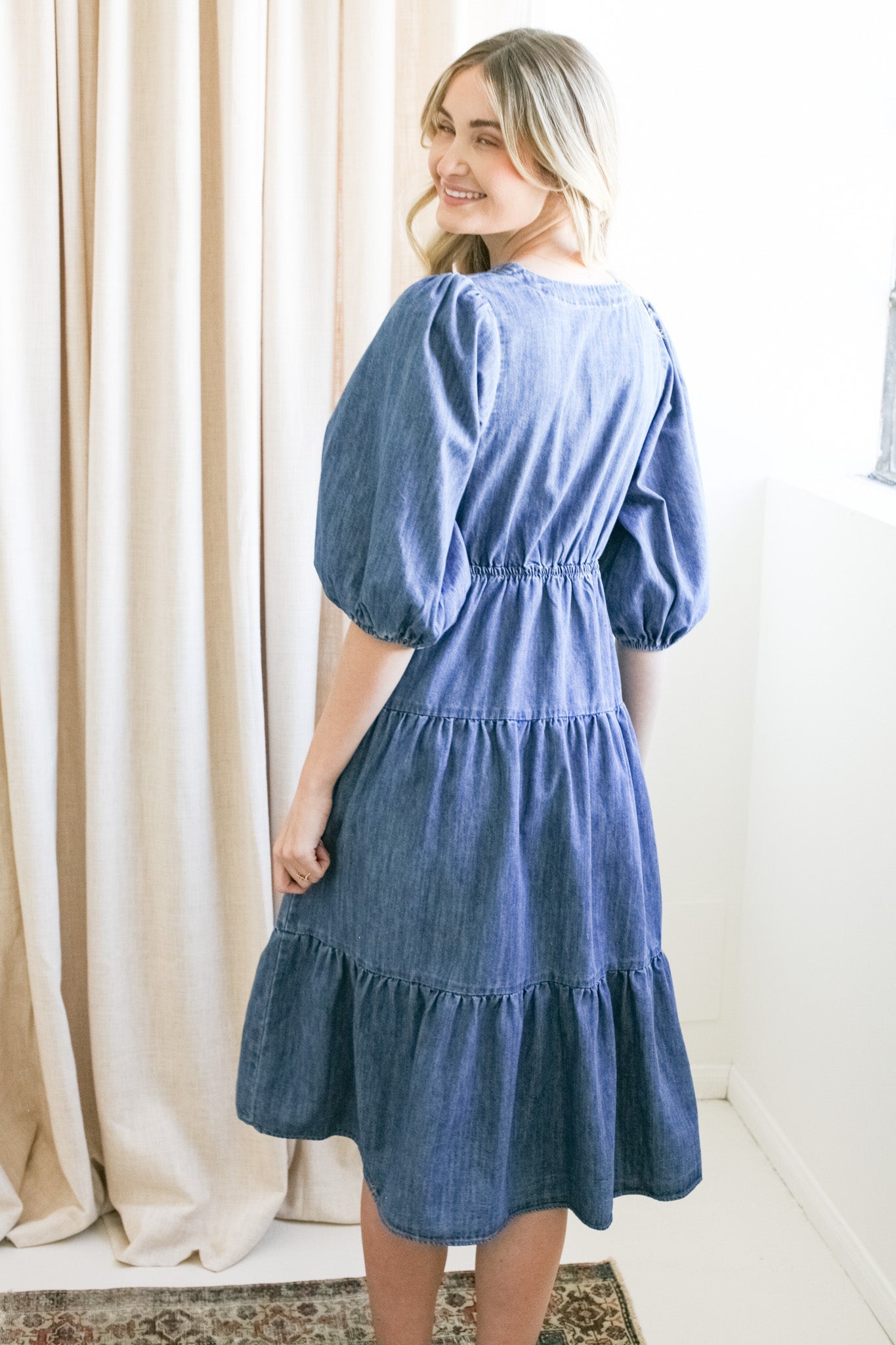 Harper Denim Midi Dress