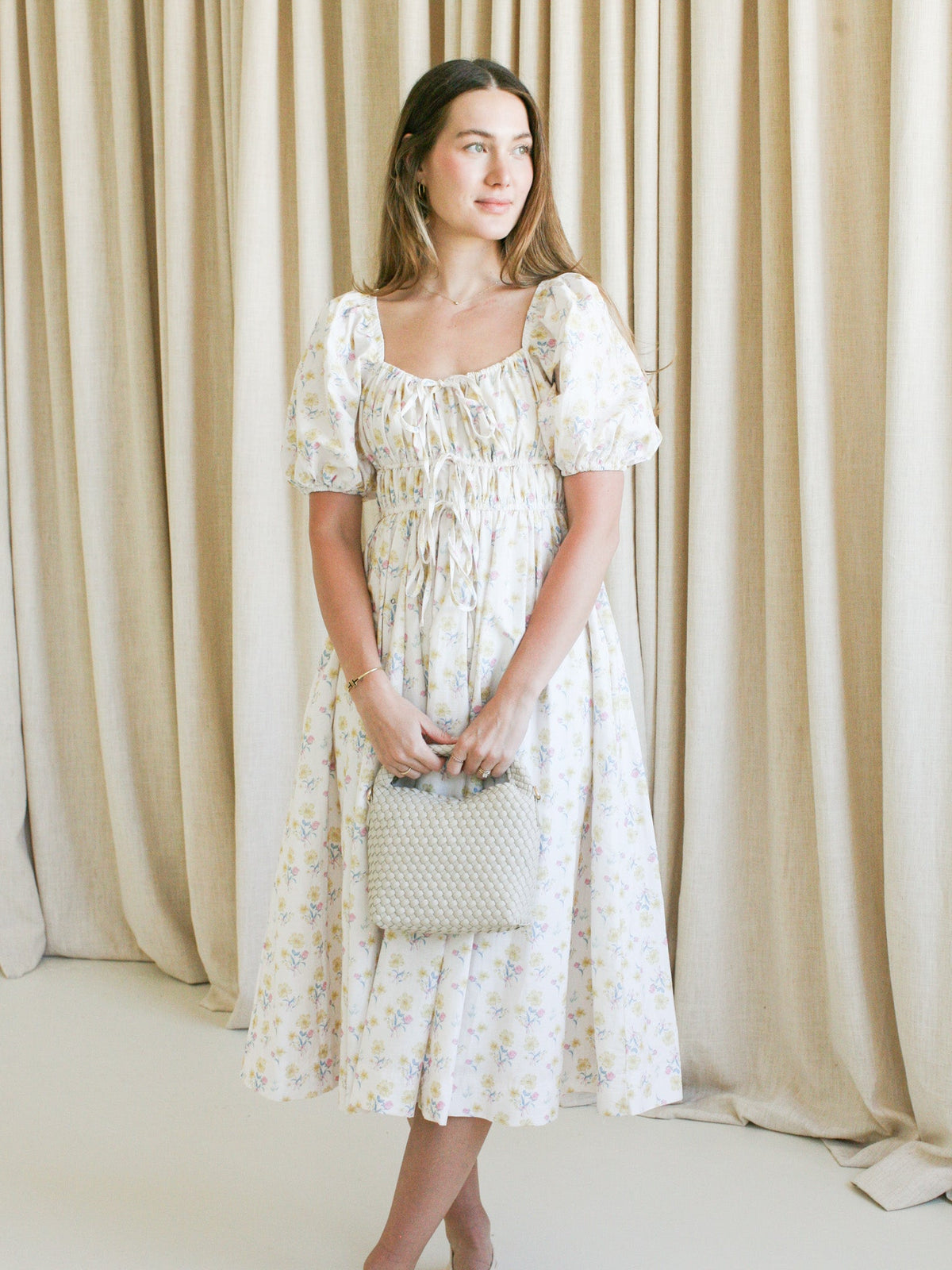 Libby Floral Midi Dress