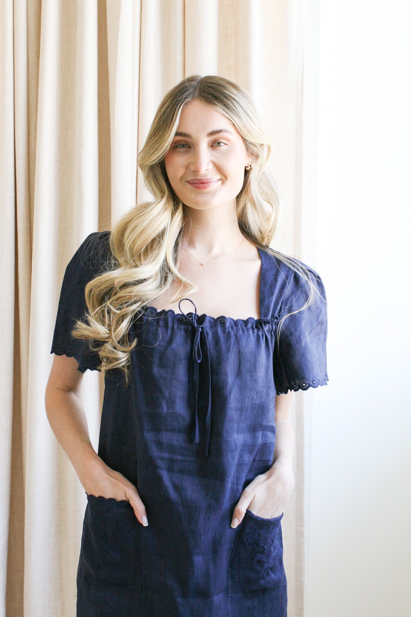 Payton Linen Midi Dress