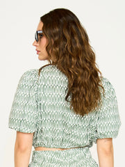 Mirth Andaman Bubble Top in Kelp Minnow