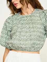 Mirth Andaman Bubble Top in Kelp Minnow