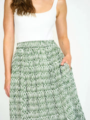 Mirth Verona Skirt in Kelp Minnow