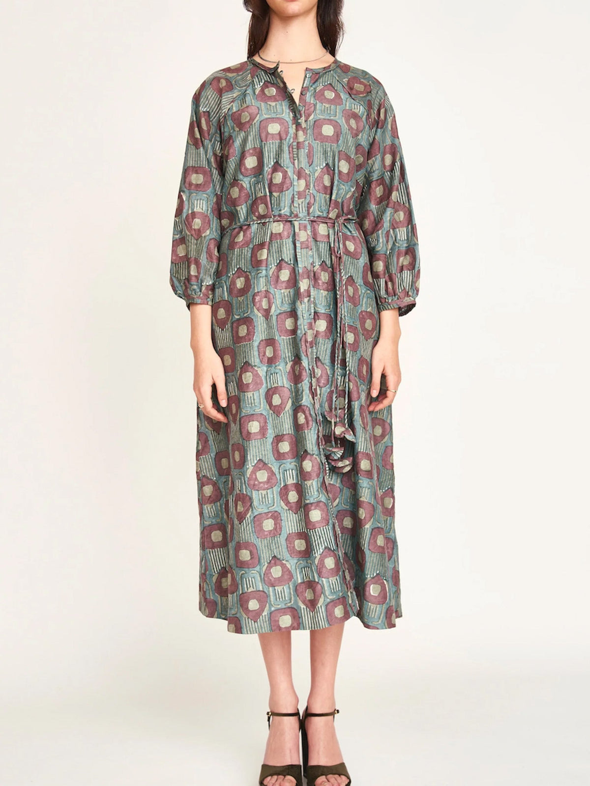Mirth Somerset Dress in Mallard Coeur