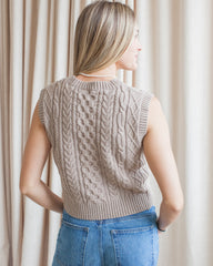 Colby Knit Vest - Beige