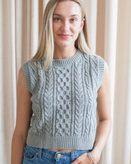 Colby Knit Vest - Grey
